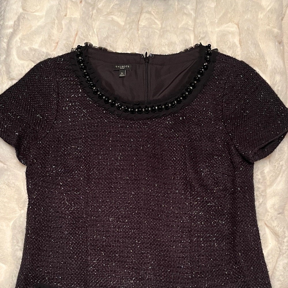 Talbots Women's Sparkling black dress
